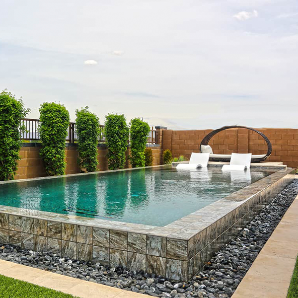 overflow concrete pool