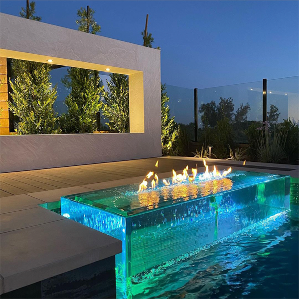 swimming pool fire