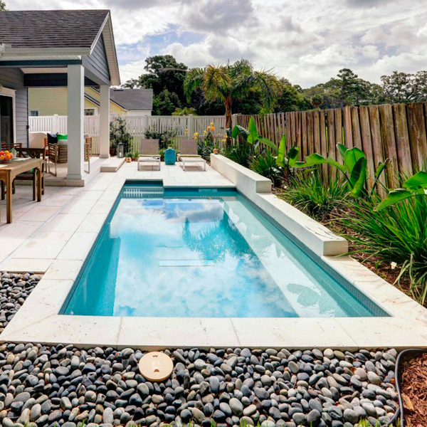 minipool and garden