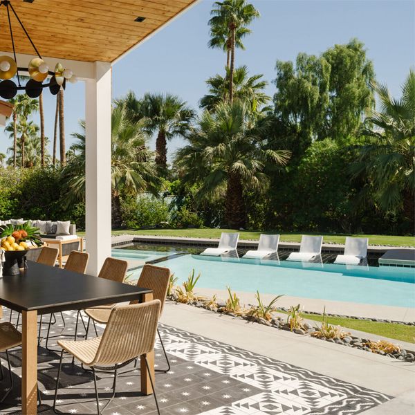 swimming pool, and garden in a project by Michelle Boudreau Design