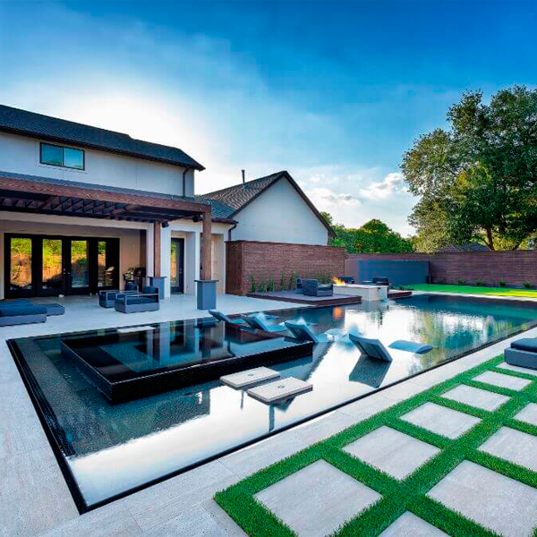 mirror swimming pool and spa Tipton Spires Design