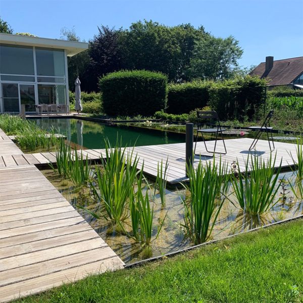 natural lap pool and garden, by Geoblauw