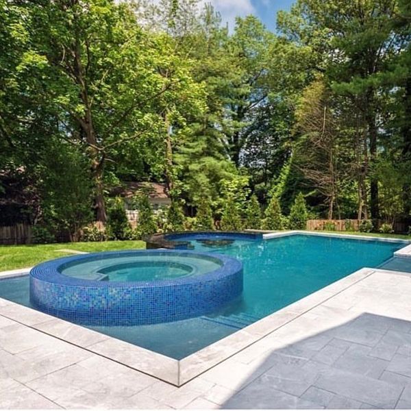 private pool with spa by Sj Pools and Landscaping