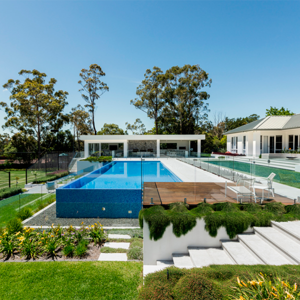 pool and landscape design by Rolling Stones Landscapes