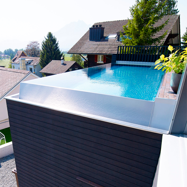 above ground infinity steel pool by Zireg