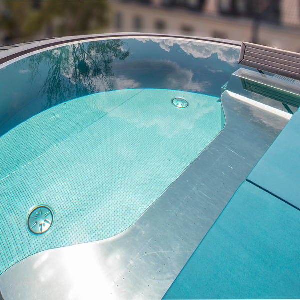 steel pool inside