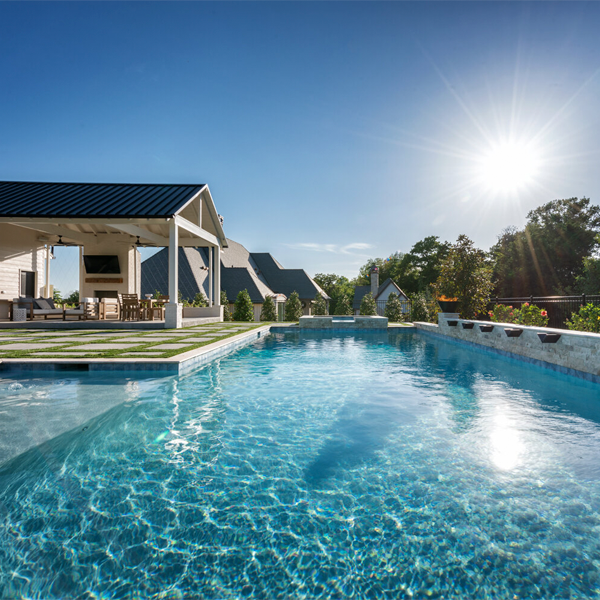 private pool and spa by Spartan Pool Patio