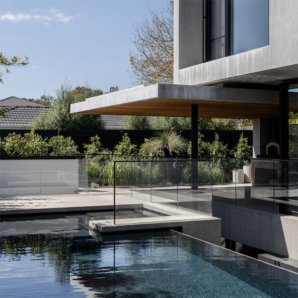 custom infinity pool in a project by Mckimm