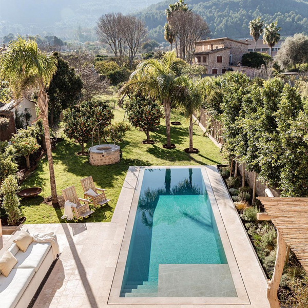 overflow pool in a project in Soller (Majorca) by Berrow Projects