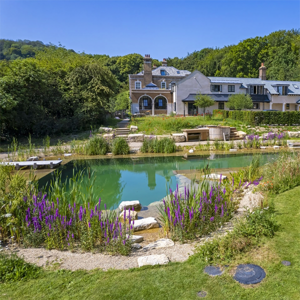 natural pool by Gartenart in East Sussex