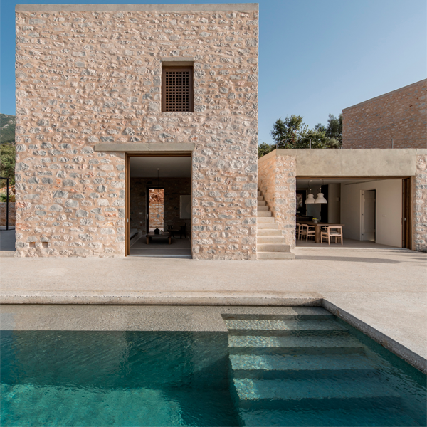 classic design private pool by Desypri Misiaris