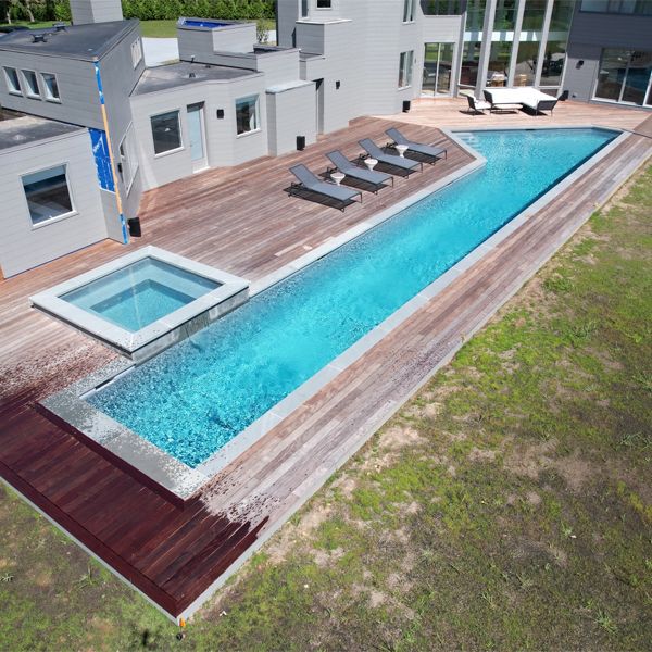custom lap pool and spa by Pico Pools