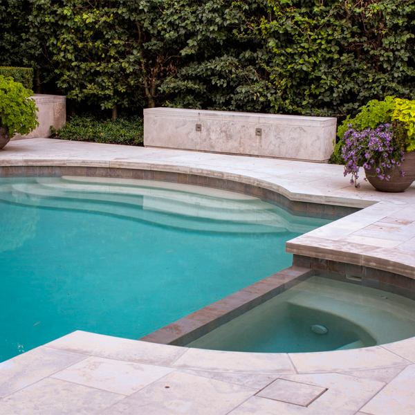 private pool and landscaping by Coivic