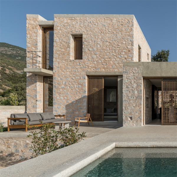 classic design private pool by Desypri Misiaris