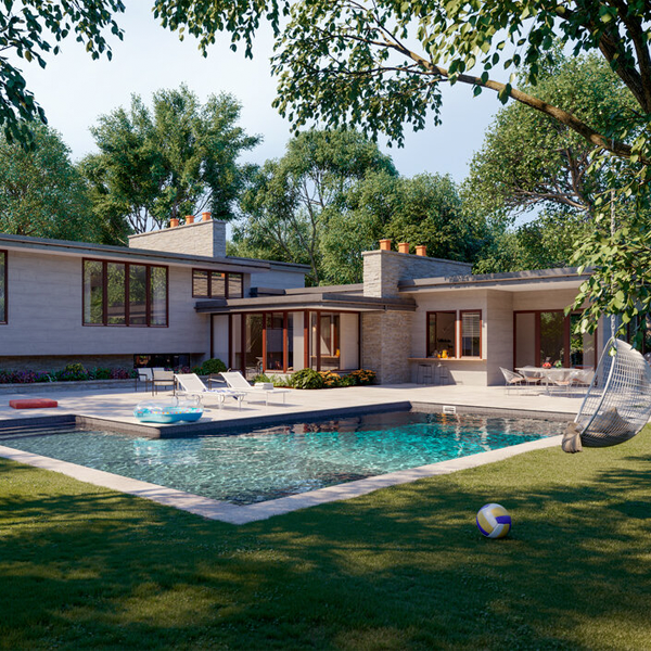 3d swimming pool design