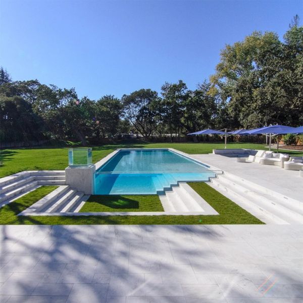 transparent unique pool by Paradise Pools and Gardens