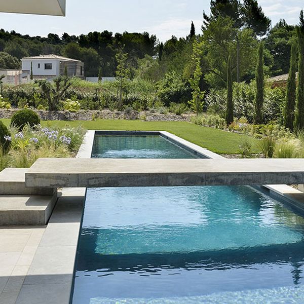 lap pool in a project by Piscines Jacques Brens