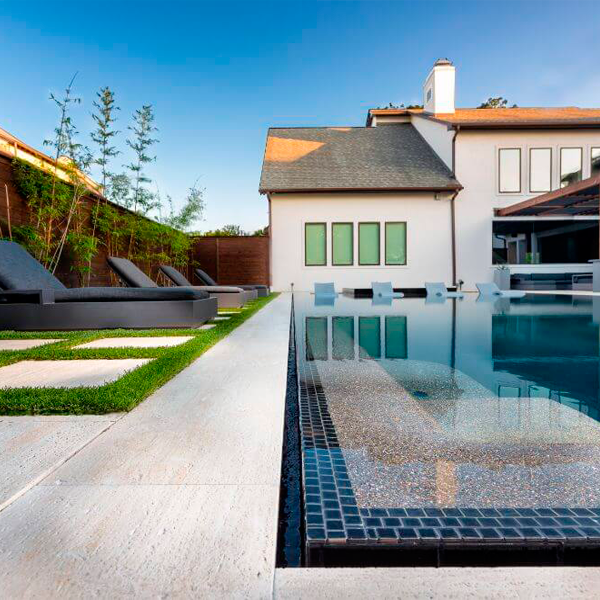mirror overflow pool by Tipton Spires Design
