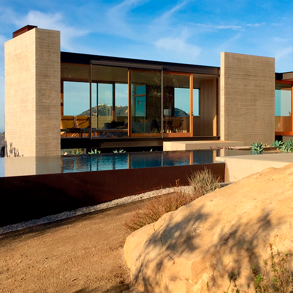 infinity pool in a project by Sant Architects