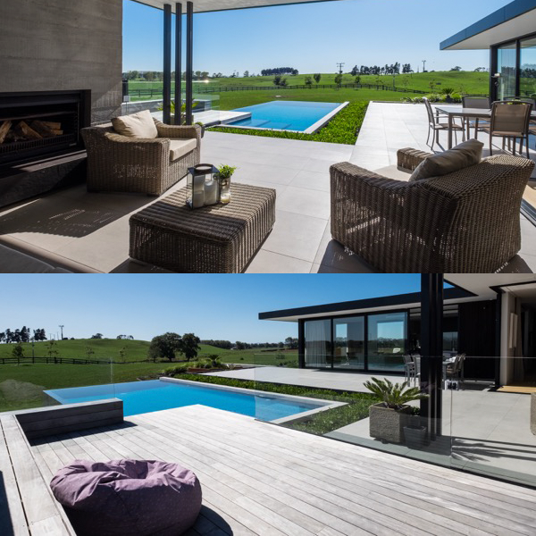 private overflow pool by Pool Builders Waitato