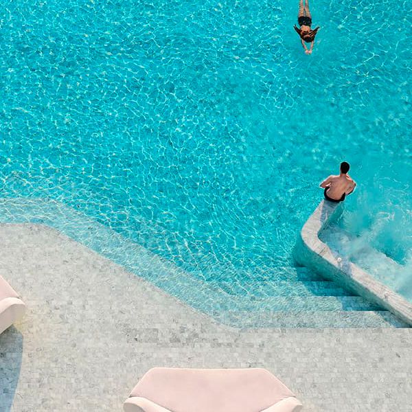 a unique hotel pool in a project by Trop Land