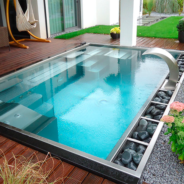 piscina-spa en acero