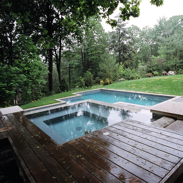 piscina y spa de Oriole Landscaping