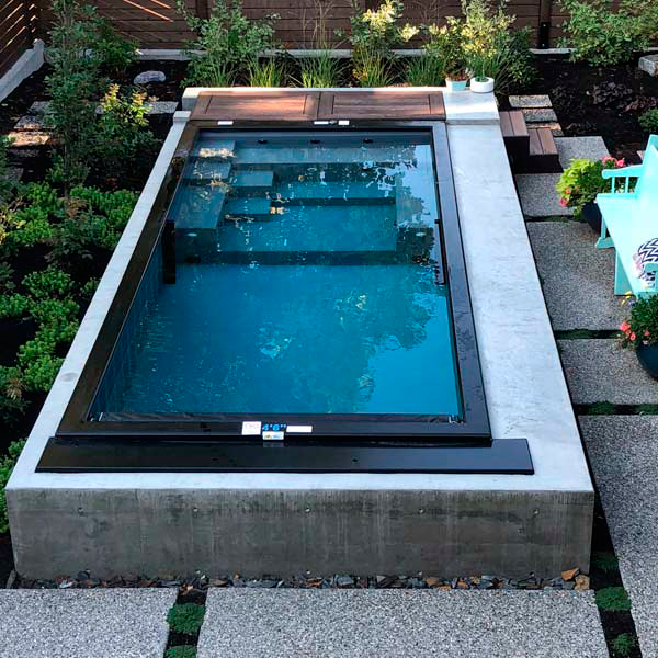 MODPOOLS US011 - Poolique - Mini piscina contenedor con spa interior