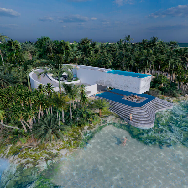 Diseño 3d de vivienda y piscinas por Gas Architectures