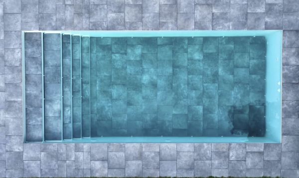 Vue dron de la piscine Motion Pool par Niveko