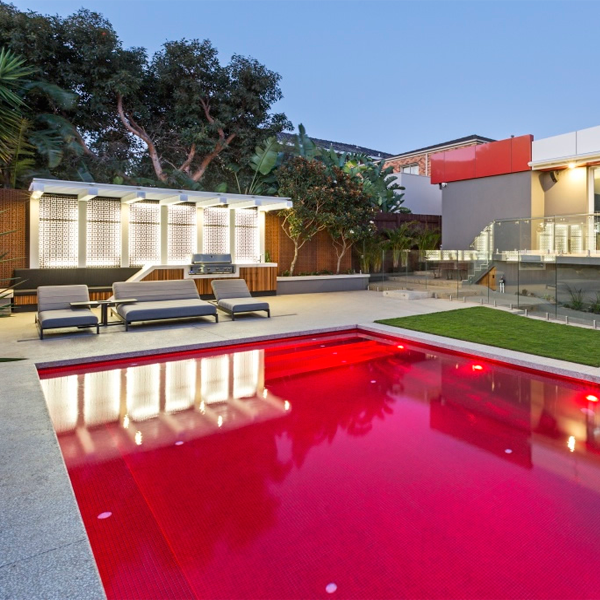 piscine rouge