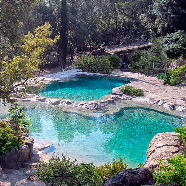 Piscine personnalisée avec rochers artificiels, cascades artificielles... par Waterworld