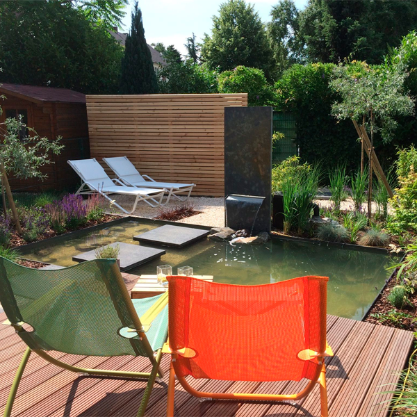 mini piscine naturelle et jardin par Caspers Garten