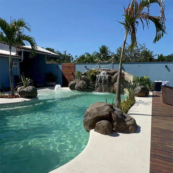 piscine style plage par piscina praia brésil